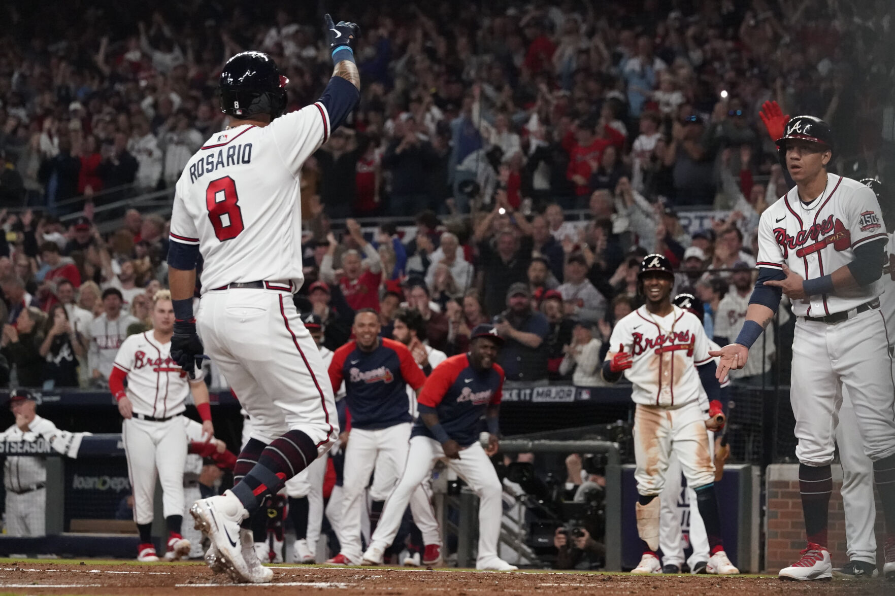 NLCS Dodgers Braves Baseball